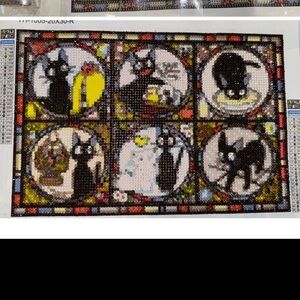 Kiki’s Delivery Service Jiji Cat Diamond Art Kit
